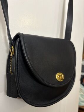 1997 Vintage Coach Watson Bag 9981 - Black Leather - Made in USA